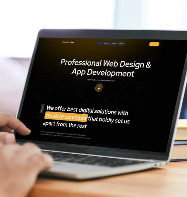 Web design and development mockup by Thunderwave Digital Web design and development mockup by Thunderwave Digital